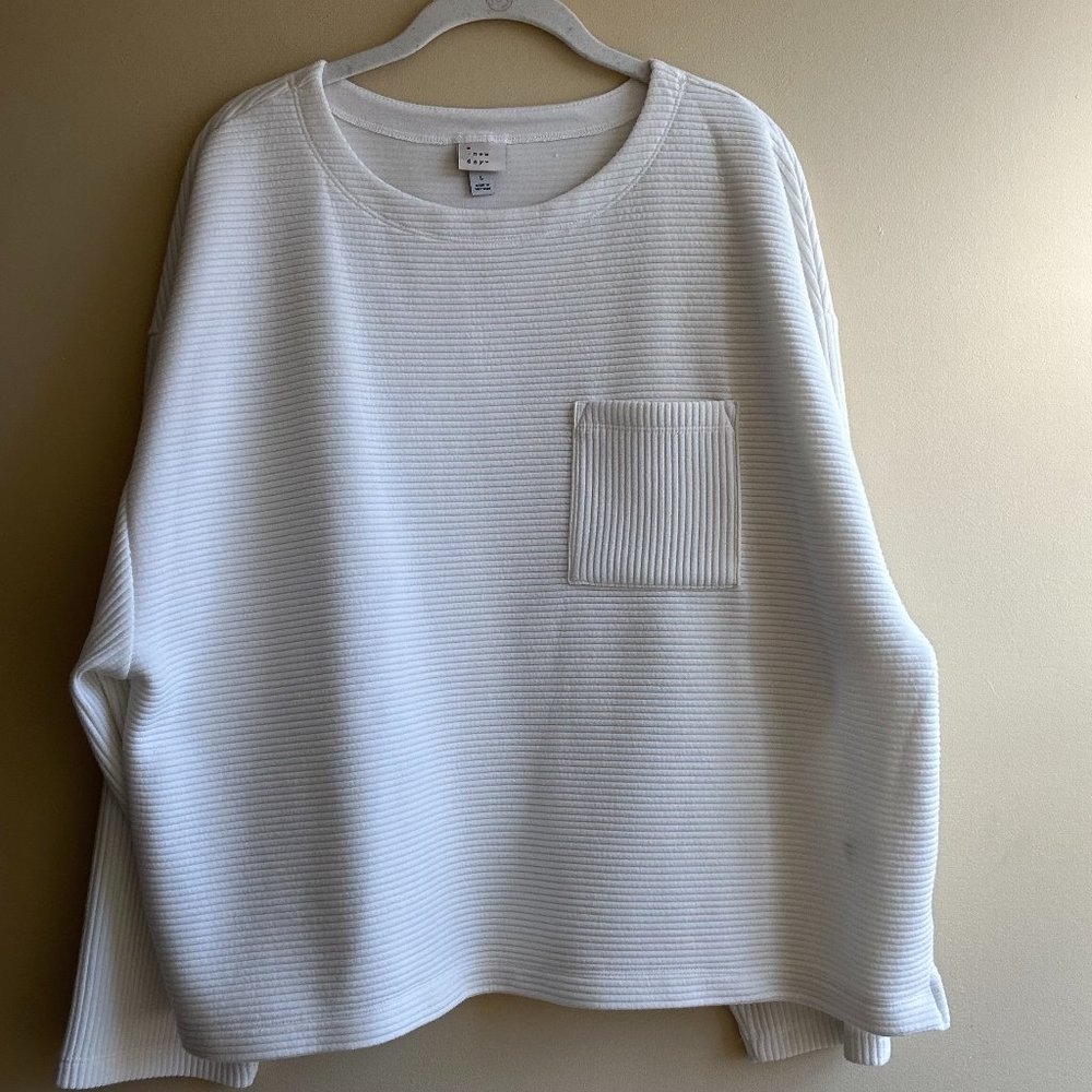 A New Day Target White Long Sleeve Top